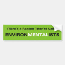 Ecologistas Etiqueta De Parachoque