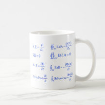 ecuación de la física del maxwell tazas