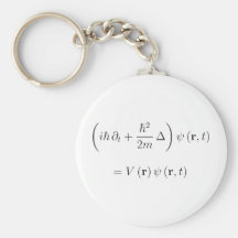 Ecuación de onda de Schrodinger Llaveros Personalizados
