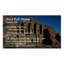 "Ed-Deu", templo, Petra, Jordania Tarjetas De Visita