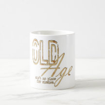 Edad avanzada - taza blanca clásica