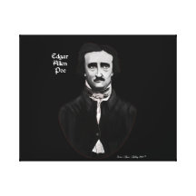 Edgar Allan Poe Impresiones En Lienzo Estiradas