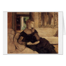 Edgar Degas - aceite de señora Théodore Gobillard  Felicitación