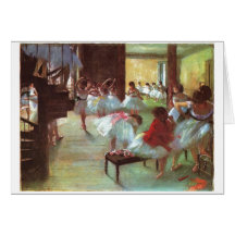 Edgar Degas - aceite del bailarín de la escalera d Felicitación
