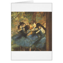 Edgar Degas - bailarín en tutú azul de la bailarin Felicitación