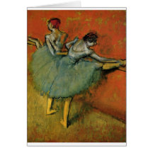 Edgar Degas - ballet 1888 de la bailarina de la ba Tarjetón