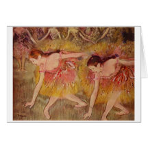 Edgar Degas - ballet de los chicas de los bailarin Tarjeta