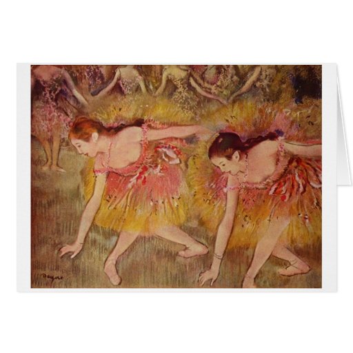 Edgar Degas - ballet de los chicas de los bailarin Tarjeta