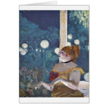 Edgar Degas - canción del concierto del café del p Felicitacion