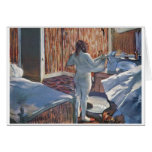 Edgar Degas - desnudo del pastel del retrete 1885  Tarjeton