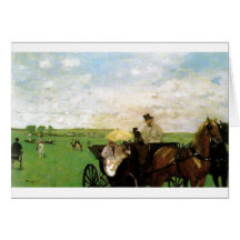 Edgar Degas - en el país compite con el caballo 18 Tarjeton