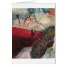 Edgar Degas - en los bailarines de la fan del teat Felicitación