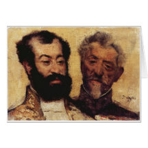Edgar Degas - general Mellinet y principal rabino  Felicitaciones