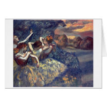 Edgar Degas - lona 1899 del ballet de cuatro baila Felicitación
