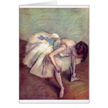 Edgar Degas - pastel 1881-83 del estiramiento del  Felicitaciones
