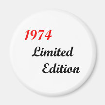 Edición limitada 1974 iman de nevera