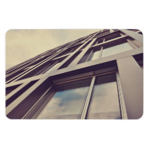 Edificio alto iman de vinilo