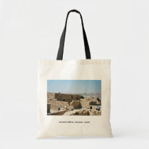 Edificio antiguo, Masada, Israel Bolsas De Mano