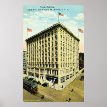 Edificio ártico, Seattle, WA Poster