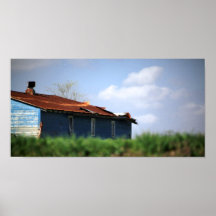 Edificio azul posters