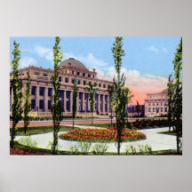 Edificio de la administración de Gary Indiana Poster