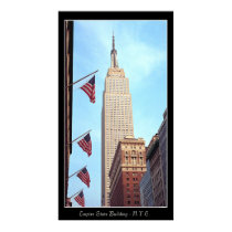 Edificio del estado del imperio posters