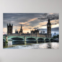 Edificio del parlamento - Londres, Inglaterra posters