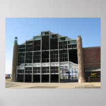 Edificio del paseo marítimo y del casino del parqu impresiones
