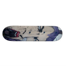 Edificio en cara de mujer - tablas de patinar
