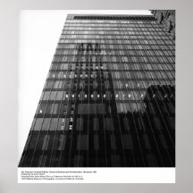 Edificio financiero 1966, por Ansel Adams Poster