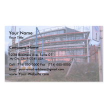 Edificios bajo construcción plantillas de tarjetas personales