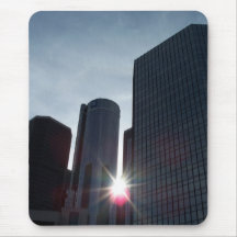Edificios Mousepad de Detroit Alfombrillas De Ratones