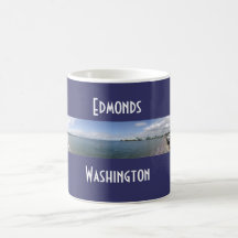 Edmonds, opinión de la costa de Washington 360º Taza