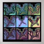 Edredón #7 del fractal posters