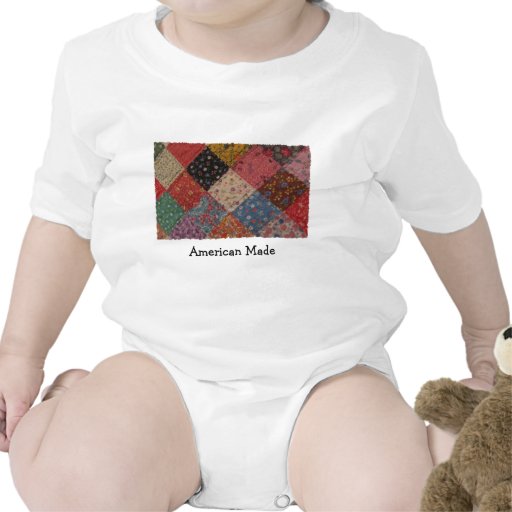 Edredón de remiendo hecho americano patriótico camisetas