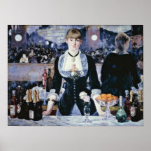Eduardo Manet - barra en el Folies-Bergere Impresiones