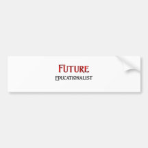 Educador futuro etiqueta de parachoque