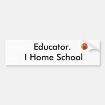 Educador.  I escuela del hogar Pegatina De Parachoque