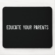 eduque a sus padres alfombrilla de ratones