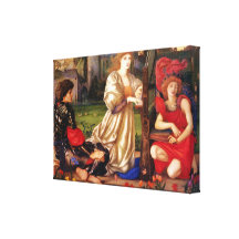 ~ Edward Burne-Jones de Le Chant D'Amour Impresiones En Lienzo Estiradas