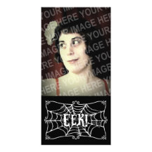 EEK de la telaraña Tarjetas Fotograficas Personalizadas