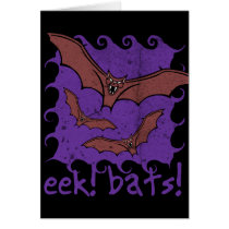 ¡EEK! ¡Palos! Invitación del fiesta de Halloween tarjetas