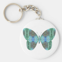 Efecto Jeweled del vidrio de la mariposa Llaveros