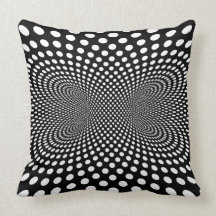 Efecto monocromático manchado del punto almohadas