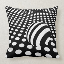 Efecto monocromático manchado del punto almohadas