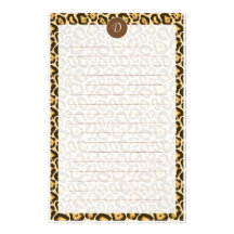 Efectos de escritorio alineados estampado leopardo papelería de diseño