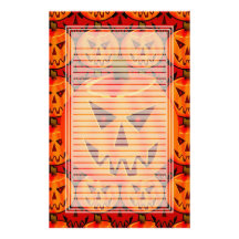 Efectos de escritorio alineados Jack-O-Linterna ma Papeleria De Diseño