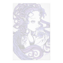 Efectos de escritorio "Amethyst" del arte del ánge Papeleria De Diseño