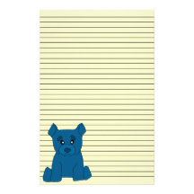 Efectos de escritorio azules del oso papeleria personalizada