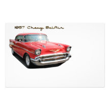 Efectos de escritorio de 57 Chevy BelAir Papelería De Diseño